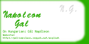 napoleon gal business card