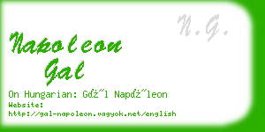 napoleon gal business card